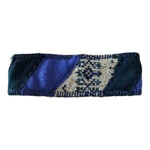 NORTHLAND WOOLEN INC Women's Boho Patchwork Headband Wool with Fleece Lining